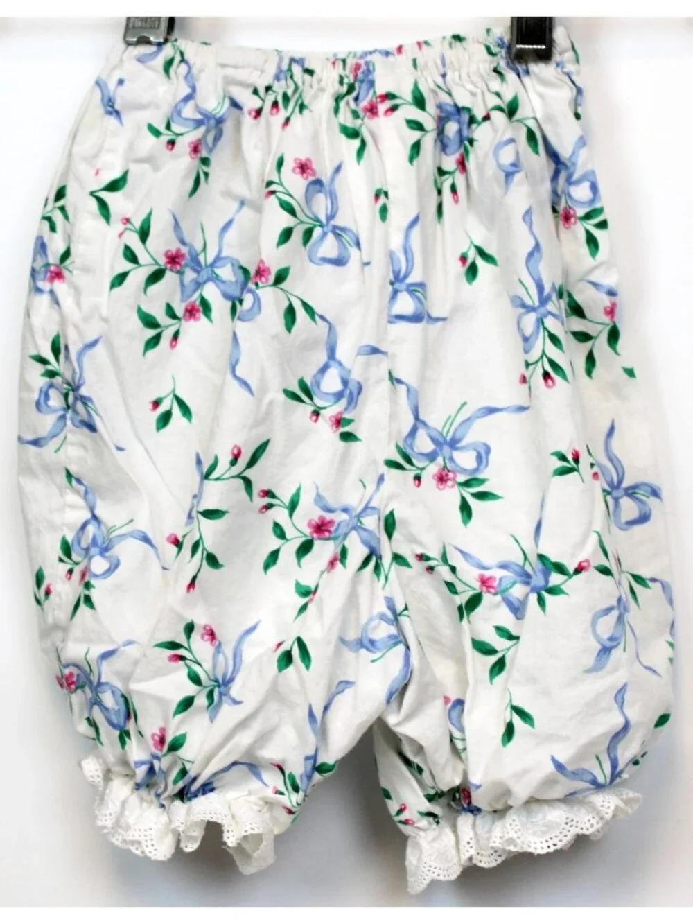 Simi Baby 2pc Dress Bloomer Diaper Cover sz 24m Floral Flowers Lace Trim Puff